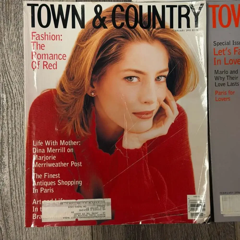 Lot of 3 Vintage Town & Country Magazines February 1995, February 1996, May 1996